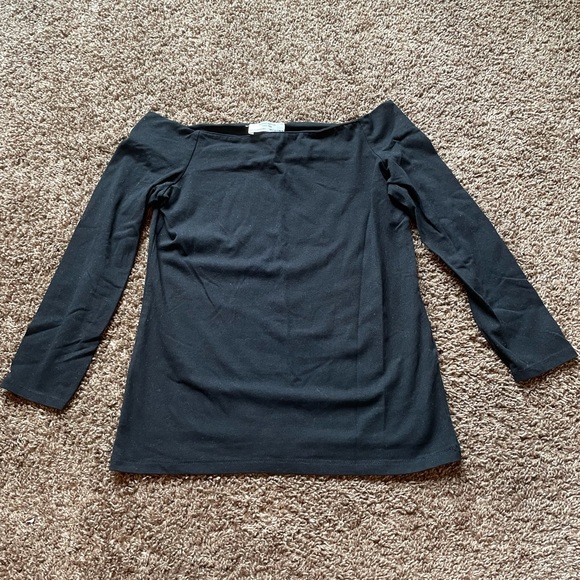 👌3/$12👌 Zara black off the shoulder long sleeve top - Picture 6 of 10